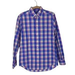 Vineyard Vines Casual long sleeve  Small Multi color plaid   100% cotton